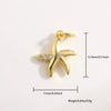 Marine Jewelry Accessories Copper Animal Style Shell Starfish Conch Fish Pendant Electroplated
