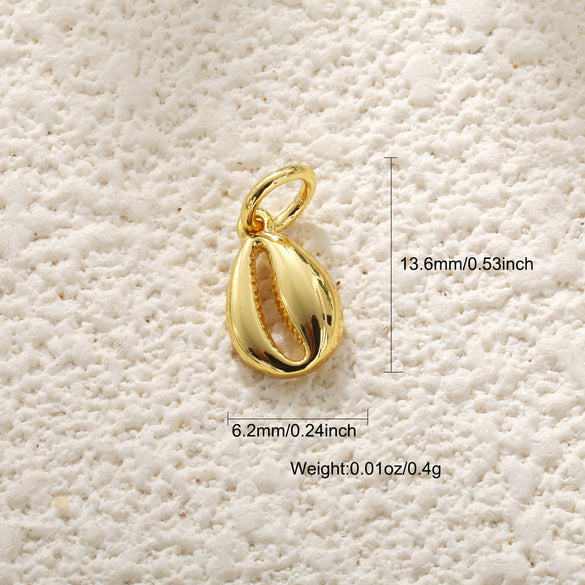 Marine Jewelry Accessories Copper Animal Style Shell Starfish Conch Fish Pendant Electroplated