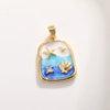 Marine Jewelry Accessories Copper Animal Style Shell Starfish Conch Fish Pendant Electroplated