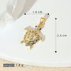 Marine Series Animal Turtle Pendant Necklace Copper Microinlaid Electroplating