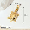 Marine Series Animal Turtle Pendant Necklace Copper Microinlaid Electroplating