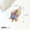 Marine Series Animal Turtle Pendant Necklace Copper Microinlaid Electroplating
