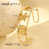 Marine Series Starfish Conch Stainless Steel Electroplated Fashion Elegant Bracelet