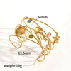 Marine Style Animal Stainless Steel Bracelet For Women With Electroplating