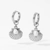 Marine Style Beach Starfish Conch Shell 304 Stainless Steel Drop Earrings