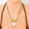 Marine Style Beach Sun Starfish Shell 304 Stainless Steel Cable Chain Pendant Necklaces Wholesale