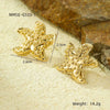 Marine Style Seahorse Starfish Geometric Earrings Stainless Steel 18K Electroplated Ear Jewelry