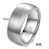 Matte Black Goldplated Tungsten Steel Geometric Arc Couple Rings For Men And Women Wholesale