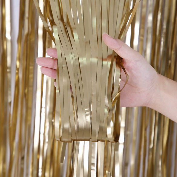 Matte Rain Silk Curtain For Party Decoration