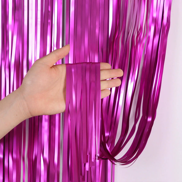 Matte Rain Silk Curtain For Party Decoration