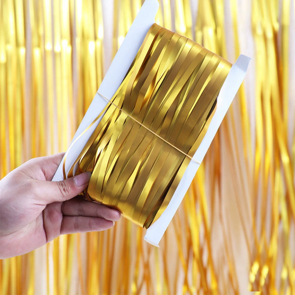 Matte Rain Silk Curtain For Party Decoration