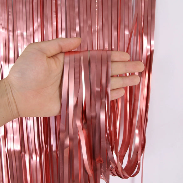 Matte Rain Silk Curtain For Party Decoration