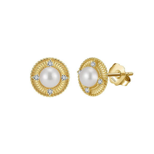 May New Freshwater Pearl S925 Sterling Silver Elegant Long Ear Line Earrings With 5A Eight Heart Eight Arrows Zircon Electroplated