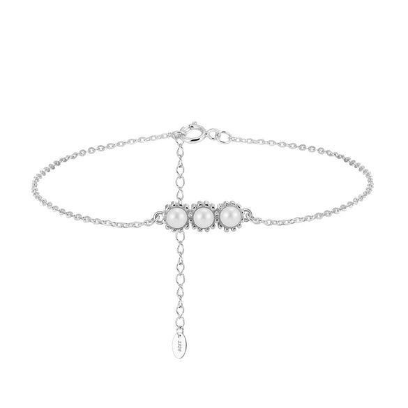 May New Freshwater Pearl S925 Sterling Silver Elegant Long Ear Line Earrings With 5A Eight Heart Eight Arrows Zircon Electroplated