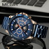 Mechanical Sports Men's Watch With Alloy Case Round Dial And Stainless Steel Strap