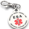 Medical Logo Snake Staff Stainless Steel Keychain With Double Snake Tag Pendant