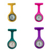 Medical Watch Plastic Case Stainless Steel Buckle Silicone Strap Round Dial Casual Style Tshaped