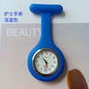Medical Watch Plastic Case Stainless Steel Buckle Silicone Strap Round Dial Casual Style Tshaped