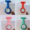 Medical Watch Plastic Case Stainless Steel Buckle Silicone Strap Round Dial Casual Style Tshaped