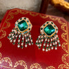 Medieval Vintage Women's Earrings Set With Synthetic Crystal Diamond Geometric Pattern