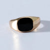 Men'S Fashion Geometric Drip Glossy Thick Alloy Ring