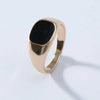 Men'S Fashion Geometric Drip Glossy Thick Alloy Ring