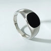 Men'S Fashion Geometric Drip Glossy Thick Alloy Ring
