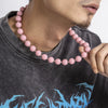 Men's Acrylic Beaded Geometric Clavicle Chain Necklace