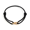 Men's Adjustable Milan Rope Bracelet Hiphop Style Alloy Cross Electroplated