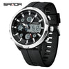 Men's Alloy Alloy Abs And Silicone Round Fashion Casual Waterproof Luminous Multifunction Watch