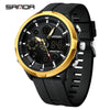Men's Alloy Alloy Abs And Silicone Round Fashion Casual Waterproof Luminous Multifunction Watch