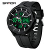 Men's Alloy Alloy Abs And Silicone Round Fashion Casual Waterproof Luminous Multifunction Watch