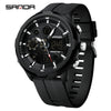 Men's Alloy Alloy Abs And Silicone Round Fashion Casual Waterproof Luminous Multifunction Watch