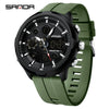 Men's Alloy Alloy Abs And Silicone Round Fashion Casual Waterproof Luminous Multifunction Watch