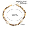 Men's Alloy And Coconut Shell Geometric Handmade Necklace