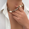 Men's Alloy And Coconut Shell Geometric Handmade Necklace