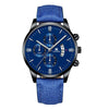 Men's Alloy And Imitation Leather Business Style Round Quartz Watch With Printed Logo