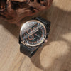Men's Alloy And Imitation Leather Quartz Watch With Round Dial And Stainless Steel Clasp Leisure Style