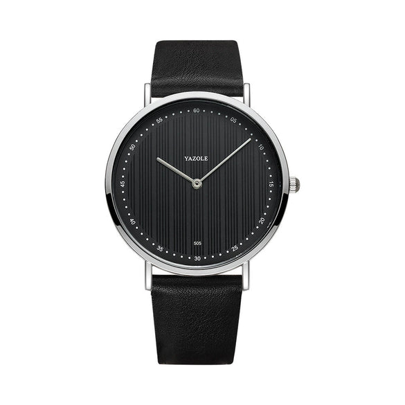 Men's Alloy And Pu Casual Waterproof Quartz Wristwatch With Round Dial