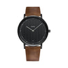 Men's Alloy And Pu Casual Waterproof Quartz Wristwatch With Round Dial
