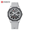 Men's Alloy And Silicone Fashion Casual Quartz Watch With Round Dial And Titanium Metal Clasp