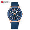 Men's Alloy And Silicone Fashion Casual Quartz Watch With Round Dial And Titanium Metal Clasp