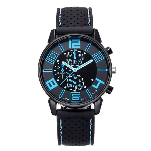 Men's Alloy And Silicone Outdoor Sports Racing Watch