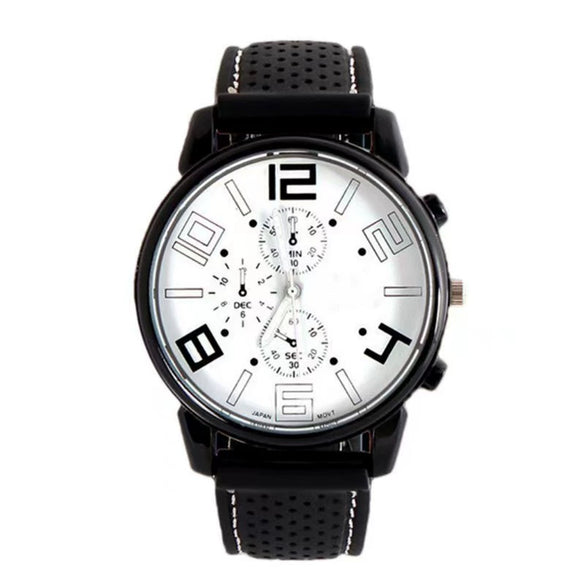 Men's Alloy And Silicone Outdoor Sports Racing Watch