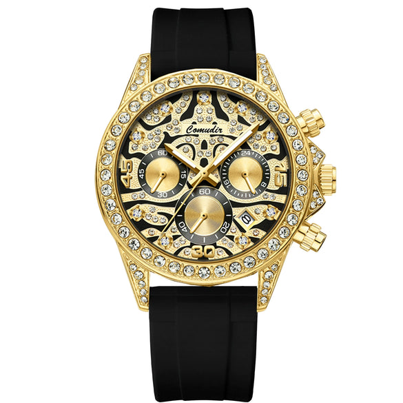 Men's Alloy And Stainless Steel Business Style Round Dial Luminous Waterproof Mechanical Watch