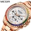 Men's Alloy And Stainless Steel Business Style Round Quartz Watch Waterproof Luminous Calendar