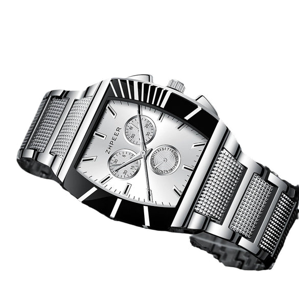 Men's Alloy And Stainless Steel Casual Watch