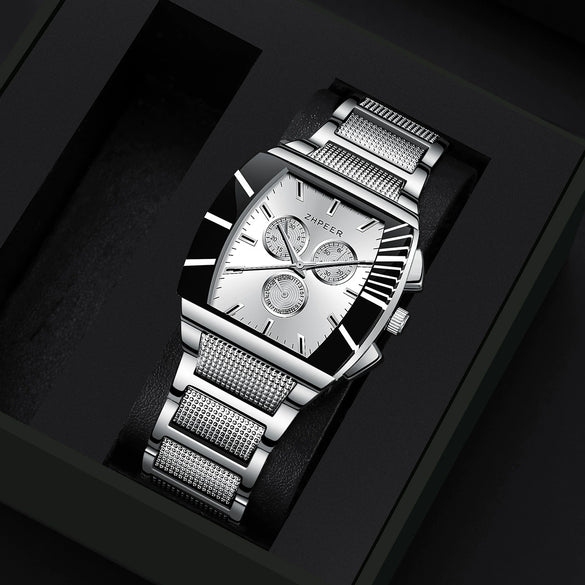 Men's Alloy And Stainless Steel Casual Watch