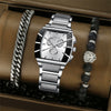 Men's Alloy And Stainless Steel Casual Watch