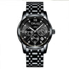 Men's Alloy And Stainless Steel Fullautomatic Movement Round Dial Waterproof Luminous Fashion Watch